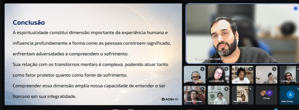 Alunos em encontro online