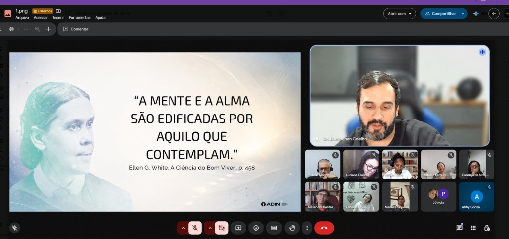 Aula online com turma ADIN