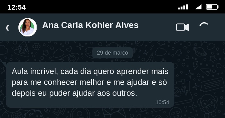 Depoimento de Ana Carla Kohler Alves