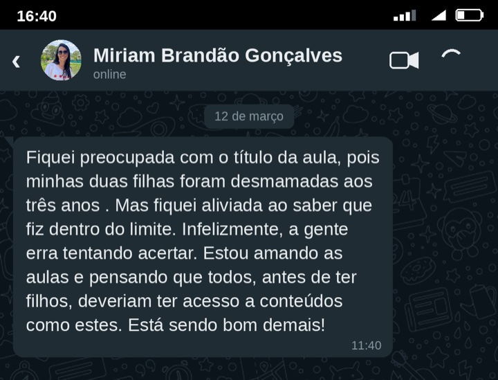 Depoimento de Miriam Brandao Goncalves