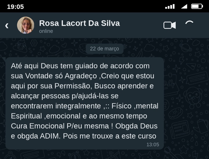Depoimento de Rosa Lacort da Silva